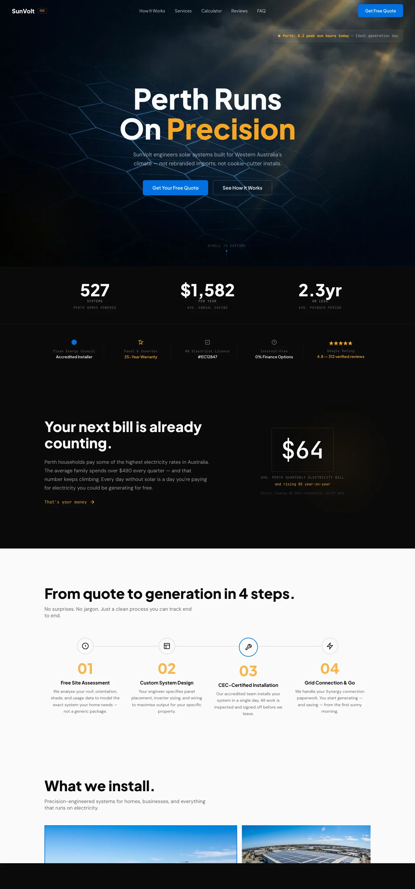 SunVolt Solar website